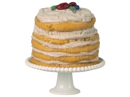 Maileg Dortový stojan s dortem  Maileg Party Cake and Cake Stand, Mouse
