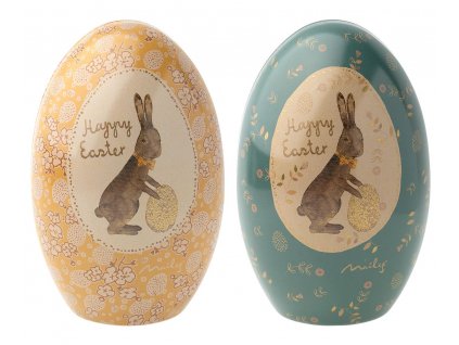 Maileg Kovové velikonoční otevírací vajíčko Easter Egg Mille Eoufs