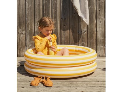 Liewood Nafukovací bazének Leonore Stripe Mustard