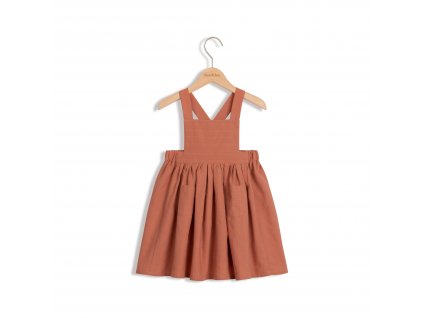 Roe&Joe Bavlněné šaty cihlové No3 Cotton Dress Brick