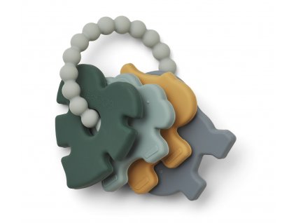 LW14215 Penny teether 6911 Blue multi mix Main