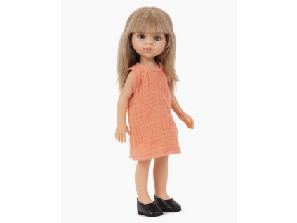 minikane collection amigas poupee carla et sa robe iva papaye