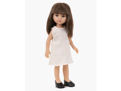 minikane collection amigas poupee carol et sa robe iva blanche