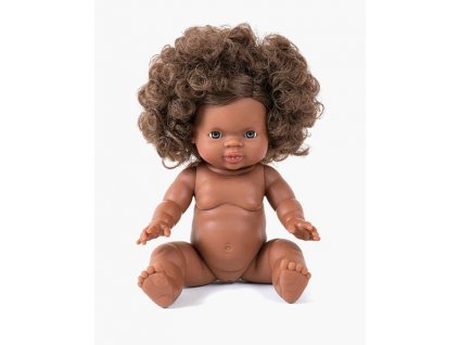 minikane poupee exclusive charlie chatain brun cheveux boucles aux yeux bleus