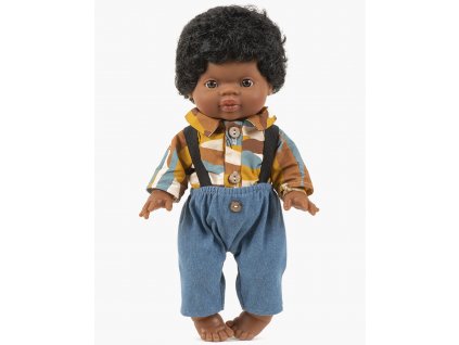 Collection Minikane poupee gordis nouveautes automne hiver 2021 ensemble gaston et sa chemise land en coton collab jojo factory look (1)