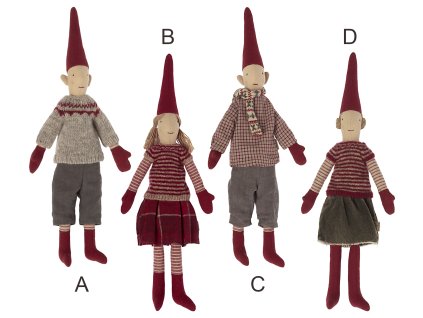 Maileg Vánoční skřítek Mini Maileg Mini pixy - 4 assemble