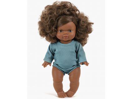 Collection Minikane poupee gordis nouveautes automne hiver 2021 les ptits basiques bodie manches longues paon look