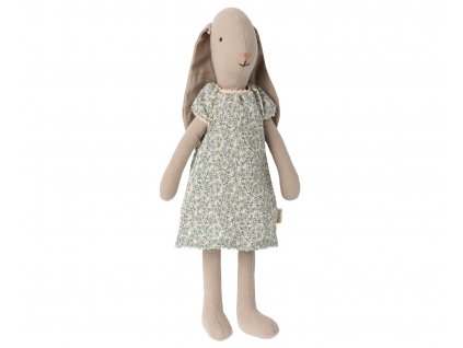 Maileg Králíček v květované noční košilce Size 2 Maileg Bunny Size 2, Nightgown