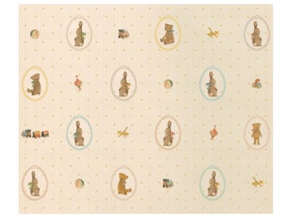 Maileg Balicí papír Bunnies and Teddies 10 m  Maileg Giftwrap Bunnies and Teddies, 10 m