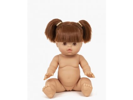 minikane poupee exclusive gabrielle rousse aux yeux marrons yeux dormeurs cils marrons