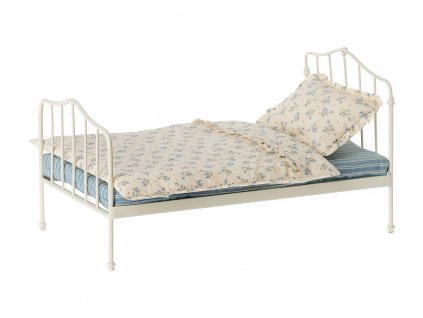 Maileg Vintage postýlka Mini modrá Maileg Miniature Bed Mini, Blue