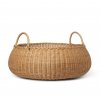 fermLIVING Ratanový úložný koš nízký  fermLIVING Braided Basket Low Natural