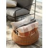 fermLIVING Ratanový úložný koš nízký  fermLIVING Braided Basket Low Natural