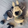 set of 2 fruit feeding pacifier bunny onyx konges slojd