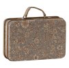 Maileg Kovový kufřík Blossom Grey  Maileg Small suitcase
