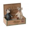 Maileg Babička a děda v krabičce od doutníků  Maileg Grandmother and Grandfather mice in cigarbox