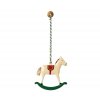 Maileg Vánoční kovová ozdoba Houpací kůň Dark Green  Maileg Metal Ornament, Rocking Horse