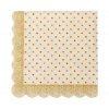 Maileg Papírové ubrousky Multi Dots Ocher  Maileg Napkin Multi Dots Ocher