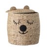 Bloomingville Úložný koš s víkem Dolma  Dolma Basket w/Lid, Nature, Water Hyacinth