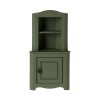 Maileg Malá rohová dřevěná skříňka Dark Green  Corner Cabinet, Mouse - Dark Green