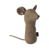 Maileg Chrastítko Myška  Maileg Lullaby Friends, Mouse Rattle - Light Umber