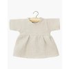 minikane dressing poupees gordis robe faustine a manches longues en gaze de coton galet