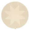 fermLIVING Koberec pod vánoční stromek Vela Ø120 cm  fermLIVING Vela Star Christmas Tree Blanket - Natural