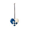 Maileg Malá kovová vánoční ozdoba srdíčko Dark Blue  Maileg Metal Ornament Small Heart, Red