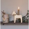 Maileg Velký dřevěný svícen koník  Maileg Wooden Candle Holder, Large Horse