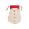 FB1288 Gift Bag Snowman Natural (unbleached cotton) Extra 2