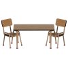 Maileg Dřevěný stůl se dvěma židlemi  Maileg Table and chair set, Mouse - Dark Powder