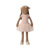 Maileg Čokoládově hnědá zaječí baletka Size 3  Maileg Bunny Size 3 Chocolate brown, Ballet Suit and Skirt Rose