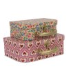 konges sloejd boerneopbevaringsboks konges sloejd 2 pack suitcase pink 5361072