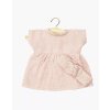 minikane vetements poupees babies robe faustine a manches courtes avec headband en gaze de coton petale avec pochon