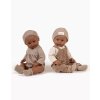 minikane dressing poupees bambinis augustine barboteuse chevrons beige augustin salopette milleraie chataigne