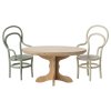 Maileg Malý dřevěný jídelní stůl  Maileg Vintage Oval Dining Table, Mouse - Nature