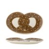 Bloomingville Servírovací talířek Preclík  Bloomingville Treats Serving Plate, Brown, Stoneware