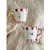 Bloomingville Kameninové hrnečky Merry-go-round 2 ks  Bloomingville Merry-go-round Mug, Red, Stoneware