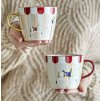 Bloomingville Kameninové hrnečky Merry-go-round 2 ks  Bloomingville Merry-go-round Mug, Red, Stoneware