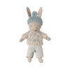 Maileg Zajíček ve svetru a kulichu Mint  Maileg Winter Rabbit, Micro - Sand - Mint