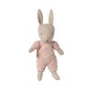 Maileg Zajíček v pleteném pyžamku Rose  Maileg Rabbit, Micro - Sand - Rose Knitted Suit