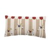 Bloomingville Bavlněný polštářek s vánočním motivem Merry-Go-Round  Bloomingville Merry-go-round Cushion, Nature, Cotton