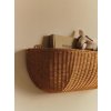 fermLIVING Nástěnná proutěná polička / košík  fermLIVING Braided Wall Pocket - 75x25 - Natural