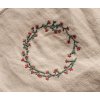 Maileg Lněný ubrousek s výšivkou Wreath  Maileg Fabric Napkin - Wreath