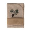 Maileg Lněný ubrousek s výšivkou Pine Cone  Maileg Fabric Napkin - Pine Cone