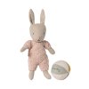 Maileg Zajíček v pleteném pyžamku s míčem Rose  Maileg Bunny Set, Micro - Sand - Rose