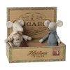 Maileg Babička a děda v krabičce od doutníků  Maileg Grandm and Grandpa mice in cigarbox