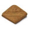 LW12564 Albert hooded towel 9457 Mr bear golden caramel Extra 0