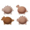 LW14153 Iggy silicone bowls 4 pack 2271 Dino rose multi mix Extra 0