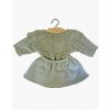Collection Minikane poupee gordis nouveautes automne hiver 2021 ensemble colette lin coton vert olive the vert